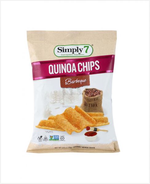 SIMPLY 7 QUINOA BARBEQUE CHIPS 79GM