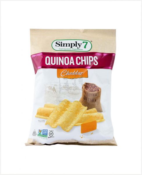 SIMPLY 7 QUINOA CHIPS CHEDDAR 79GM