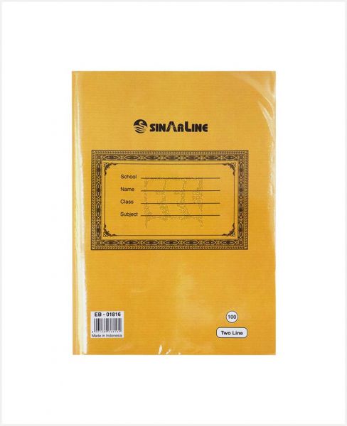 SINARLINE TWO LINE NOTEBOOK 100 SHEETS #EB-01816
