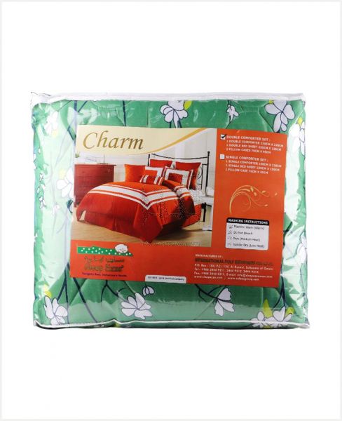 SLEEP EZZE CHARM DOUBLE COMFORTER SET 4PCS