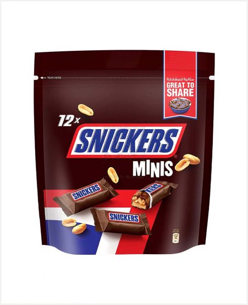 SNICKERS MINIS CHOCOLATE 12PCS 180GM