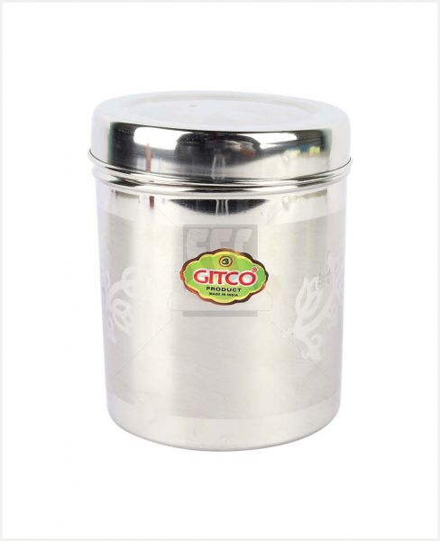 STAINLESS STEEL CANISTER WITH LID #1