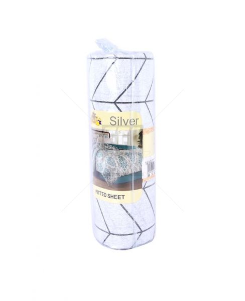 STYLE SILVER SINGLE FITTED SHEET #HO02947