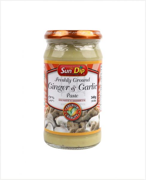 SUNDIP FRESHLY GROUND GINGER&GARLIC PASTE (12OZ) 340GM