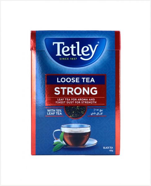 TETLEY LOOSE BLACK TEA STRONG 400GM