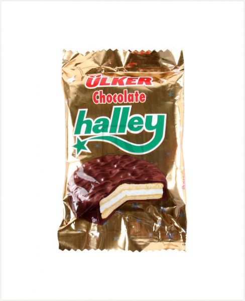 ULKER HALLEY CHOCOLATE COATED SANDWICH BISCUIT 30GM