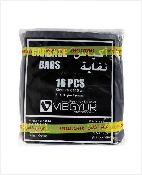 VIBGYOR GARBAGE BAGS 90X110CM X 3PCS S/OFFER