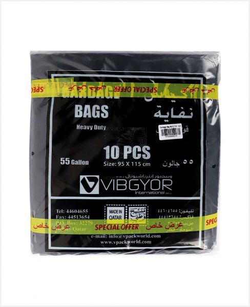 VIBGYOR GARBAGE BAGS 95X115CM 10PCSX3PKT S/OFFER