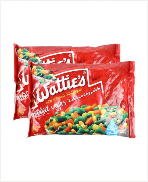 WATTIES MIX VEGETABLE 450GM TWIN PACK S/OFFER