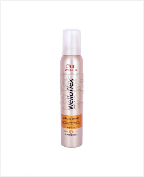 WELLAFLEX CURL&WAVES MOUSSE STRONG HOLD 200ML #PW039