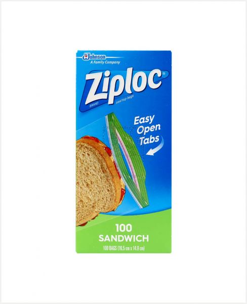 ZIPLOC SANDWICH BAG 100'S