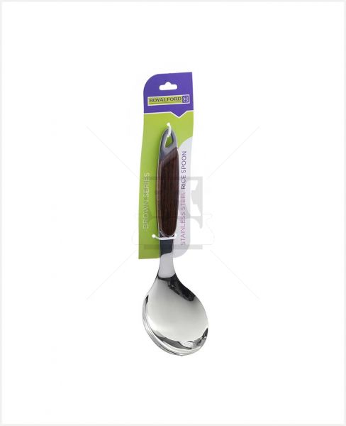 ROYALFORD KITCHEN TOOLS BROWN SERIES S/S RICE SPOON #RF2060