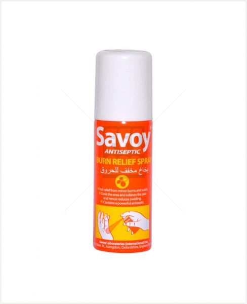 SAVOY ANTISEPTIC BURN RELIEF SPRAY 50ML