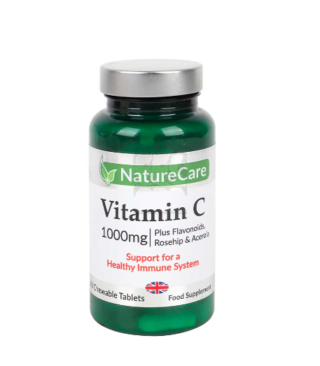 NATURE CARE VITAMIN C 1000MG CHEWABLE 60TABLETS