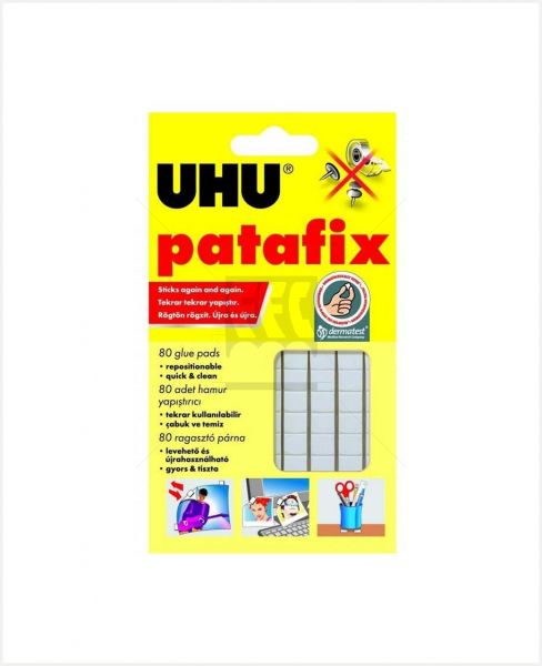 UHU PATAFIX GLUE PADS WHITE 80S 39125