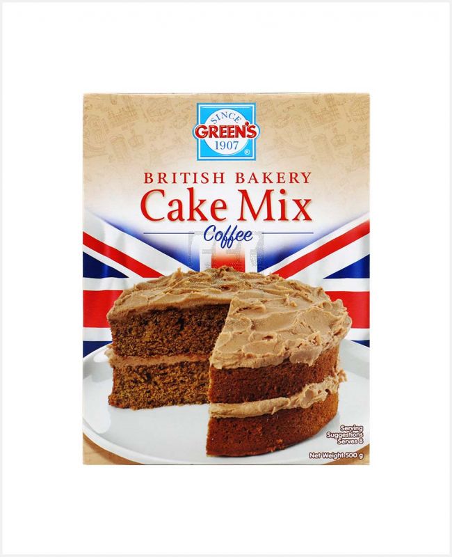 GREEN'S BRITISH BAKERY CAKE MIX COFFEE 500GM