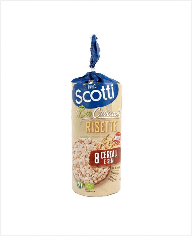 RISO SCOTTI GLUTEN FREE 8 CEREALI MULTIGRAIN RICE CAKE 130GM