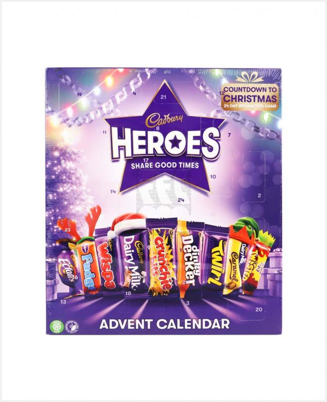 CADBURY HEROES ADVENT CALENDAR 230GM