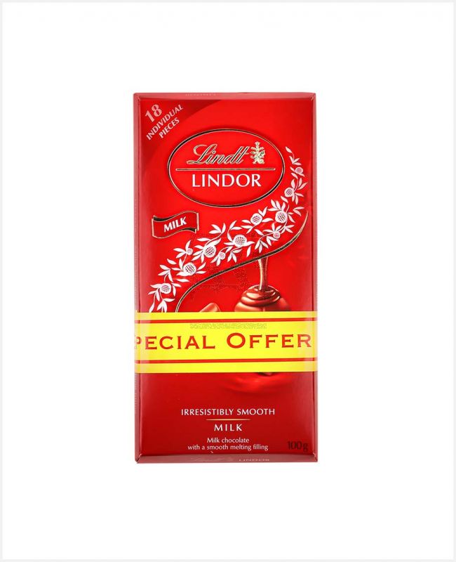 Lindt Milk Lindor Singles Chocolate 100gm Promo 7787