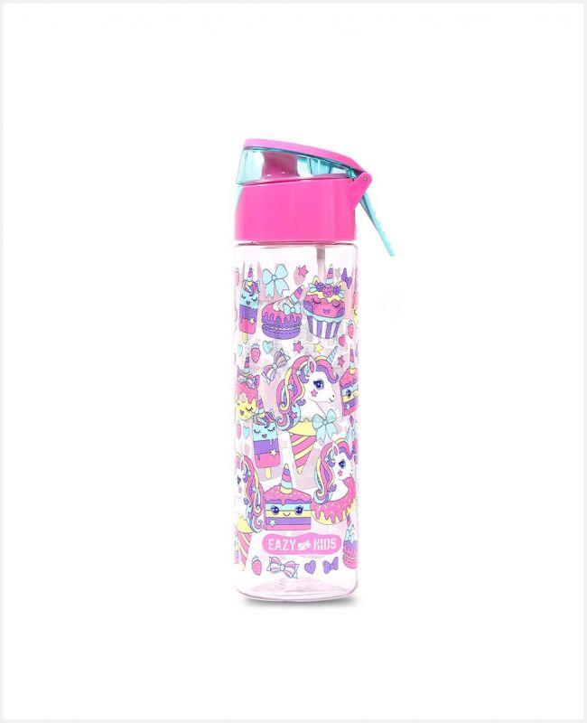 EAZY KIDS BTS3 WATER BOTTLE W/SPRAY PINK 750ML EZ_WB750_UIPI