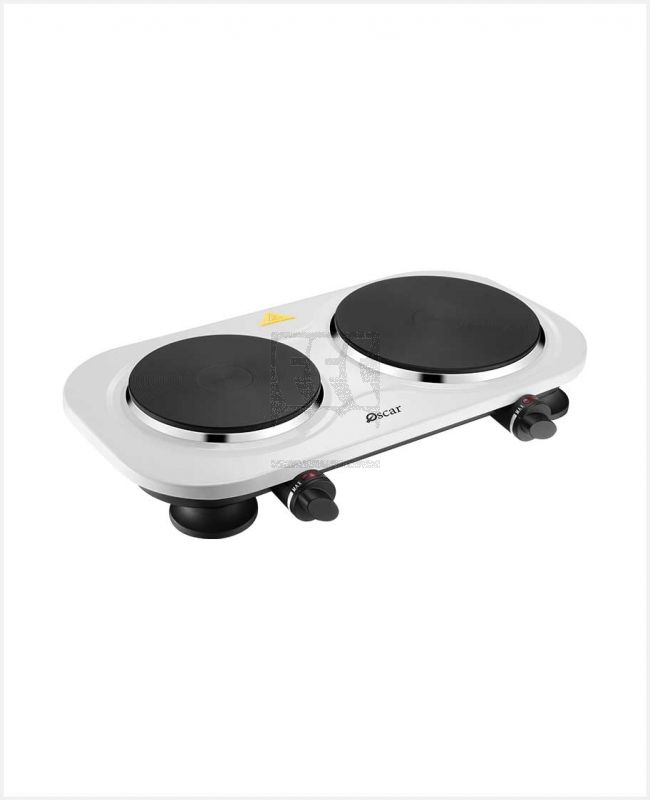 OSCAR DOUBLE HOT PLATE WHITE OHP20W