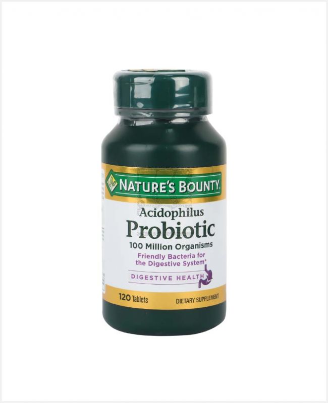 NATURE'S BOUNTY ACIDOPHILUS PROBIOTIC 120 TABLTES