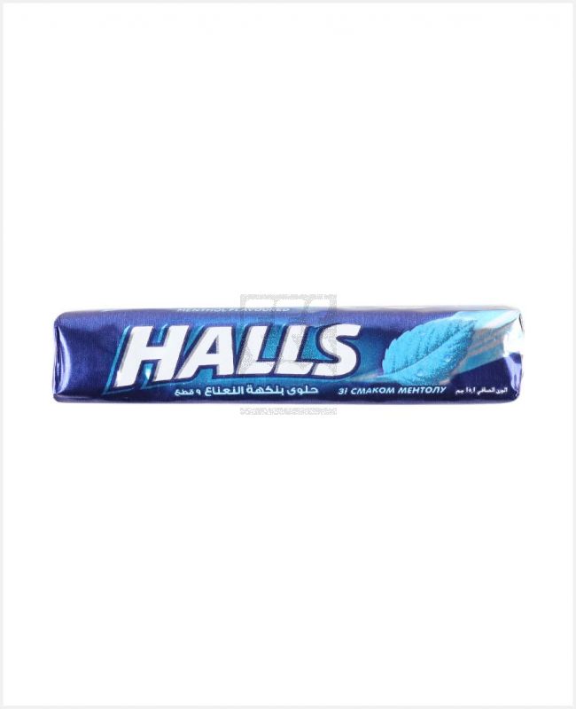 HALLS MENTHOL FLAVOURED CANDY 9PCS 25.2GM