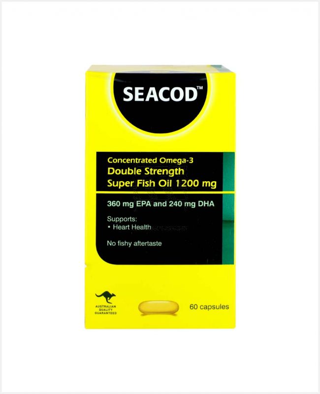 SEACOD DOUBLE STRENGTH SUPER FISH OIL 60 CAPSULES