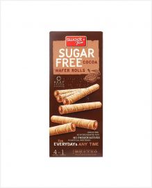 SWEET PLUS SUGAR FREE COCOA WAFER ROLLS 120GM